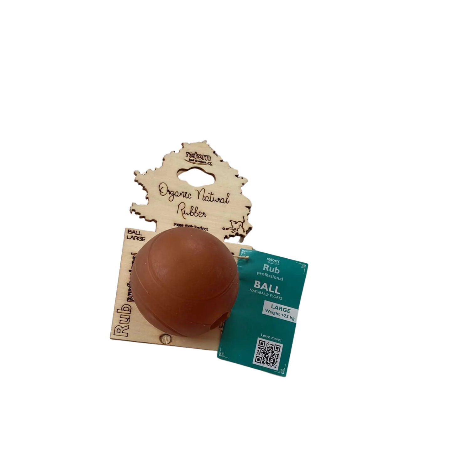 Naturkautschuk Ball L – robustes, befüllbares Hundespielzeug
